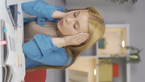 vertical video of a female student who makes an erroneous transaction will be frustrated.