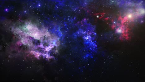 Nebula-Footage,-a-Cosmic-Journey-Through-Space