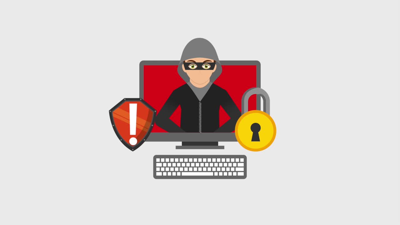 cyber security technology animation hd