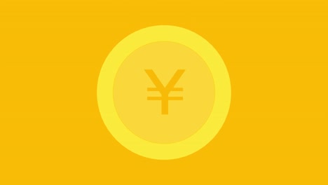 simple and cute money animation : japanese yen