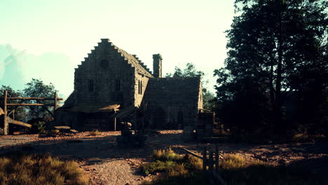 abandoned medieval village