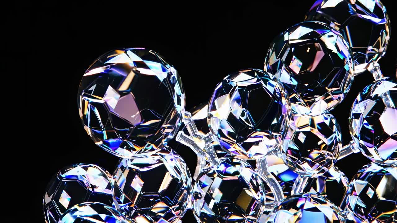 абстрактные радужные кристаллические драгоценные камни