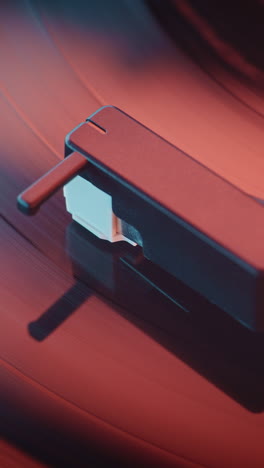 primer plano de un lápiz de reproductor de discos