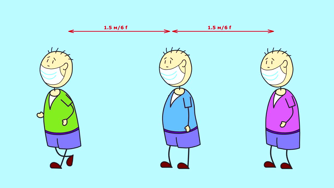 의료 마스크에 세 개의 문자