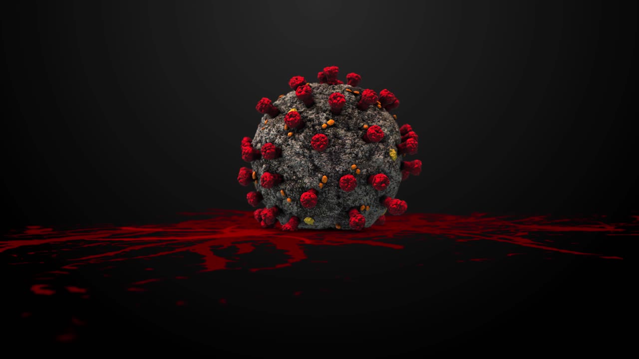 Coronavirus 3D Model Illustration