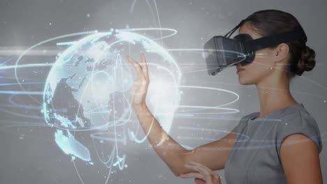 Digital-composite-video-of-woman-using-virtual-reality-headset-4k