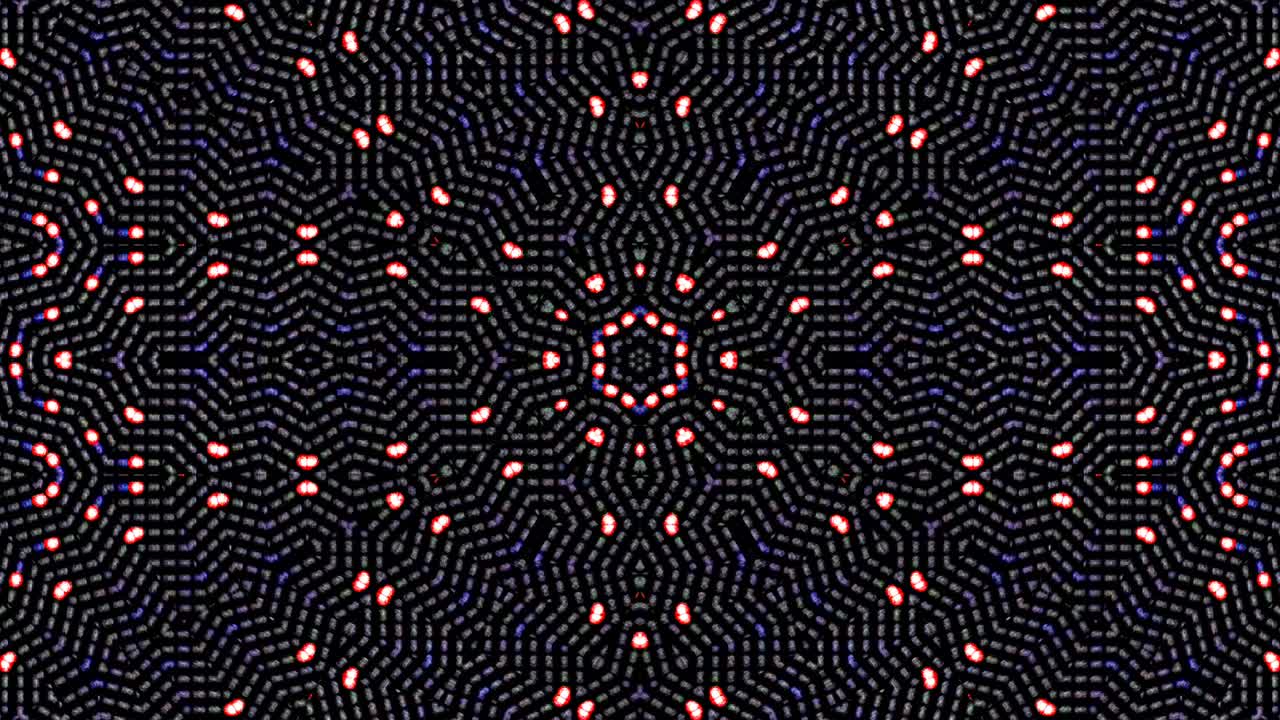 Beautiful abstract kaleidoscope that shines, a radiant light that regulates the subtle movements