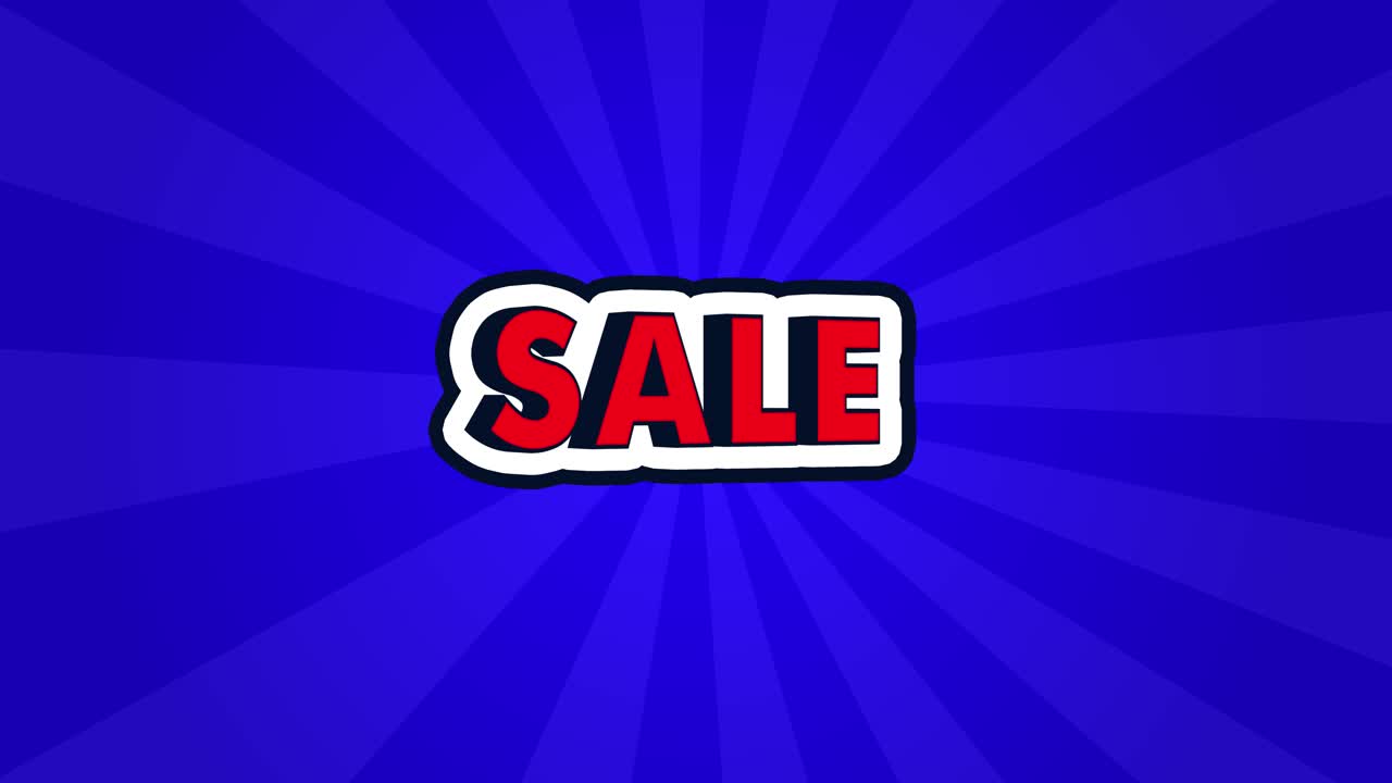 oferta de ventas banner de compras para promoción de marketing texto de gráficos en movimiento de redes sociales