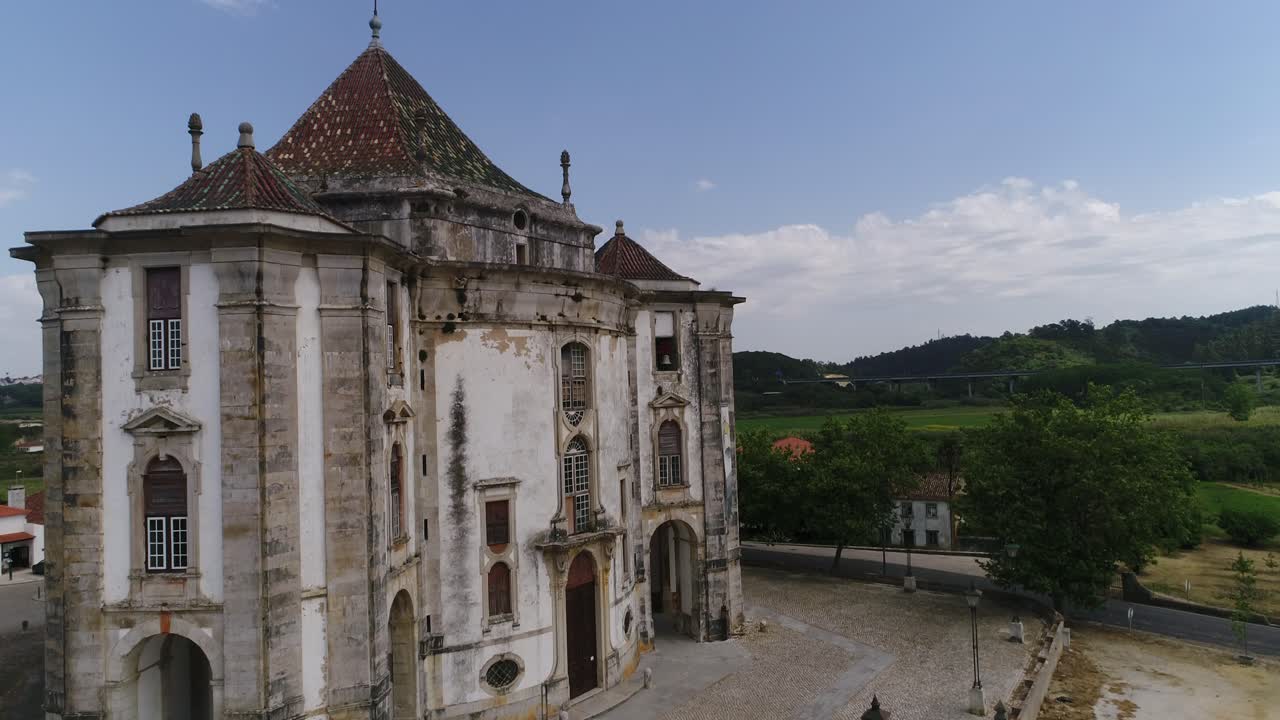 Abandoned Church in &Oacute;bidos Aerial View