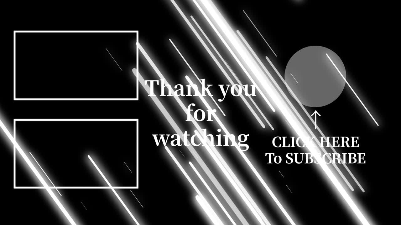 객체 조명 엔드 카드 엔딩 스크린 모션 그래픽