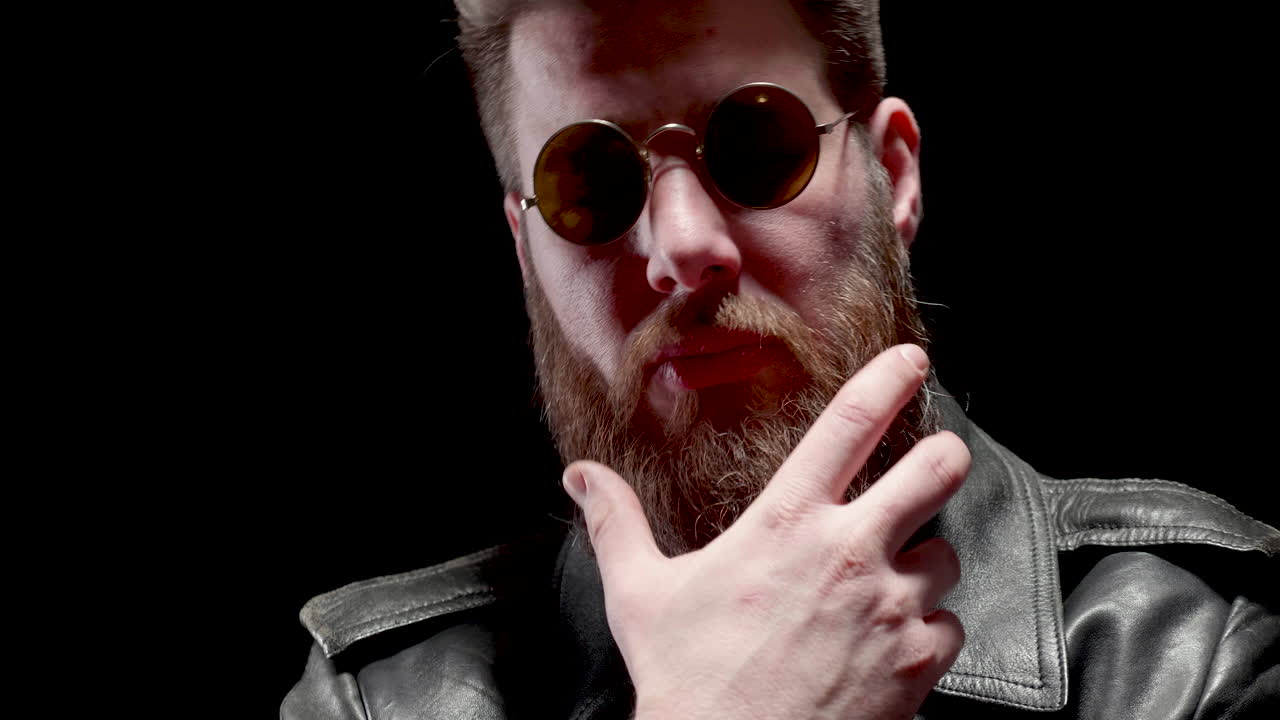 Man with beard and sunglasses