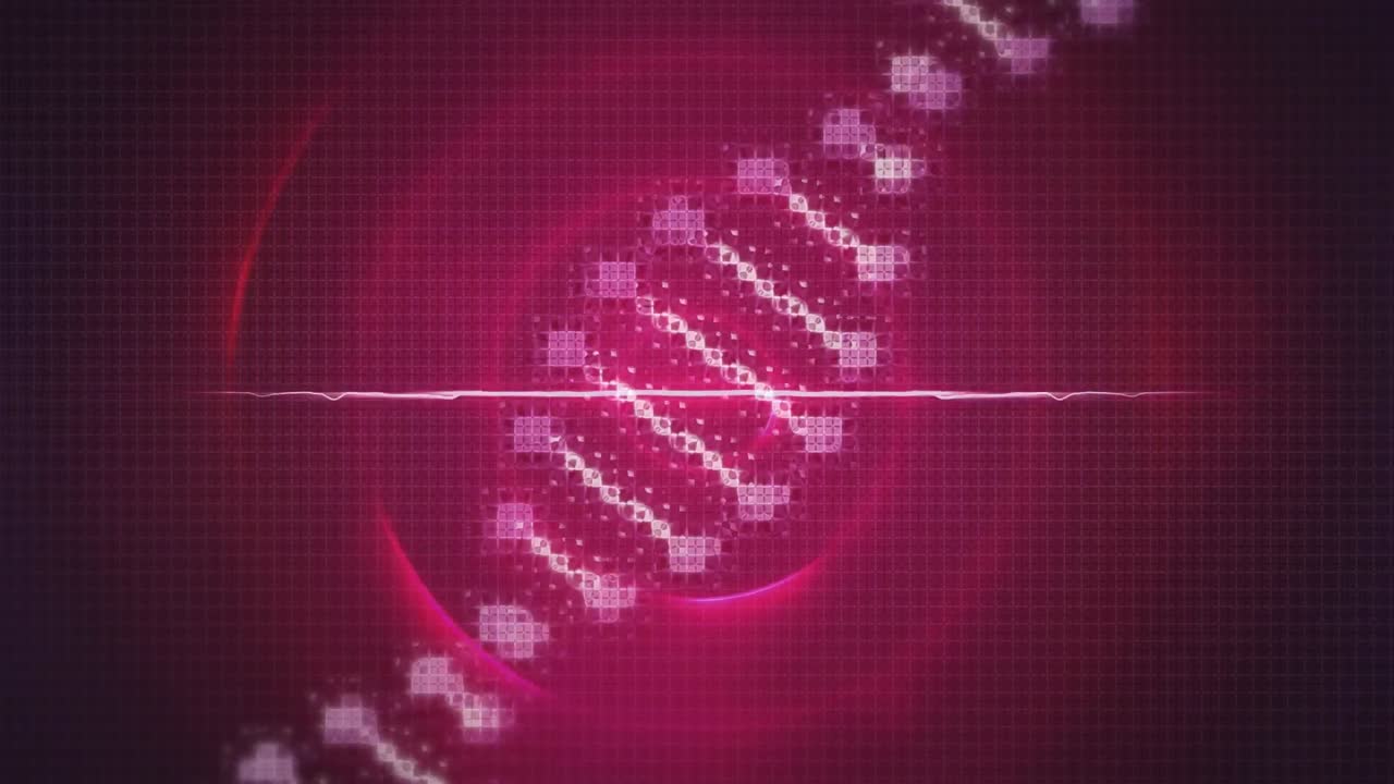 ⁇ 은 원 위에 있는 dna 가닥의 애니메이션