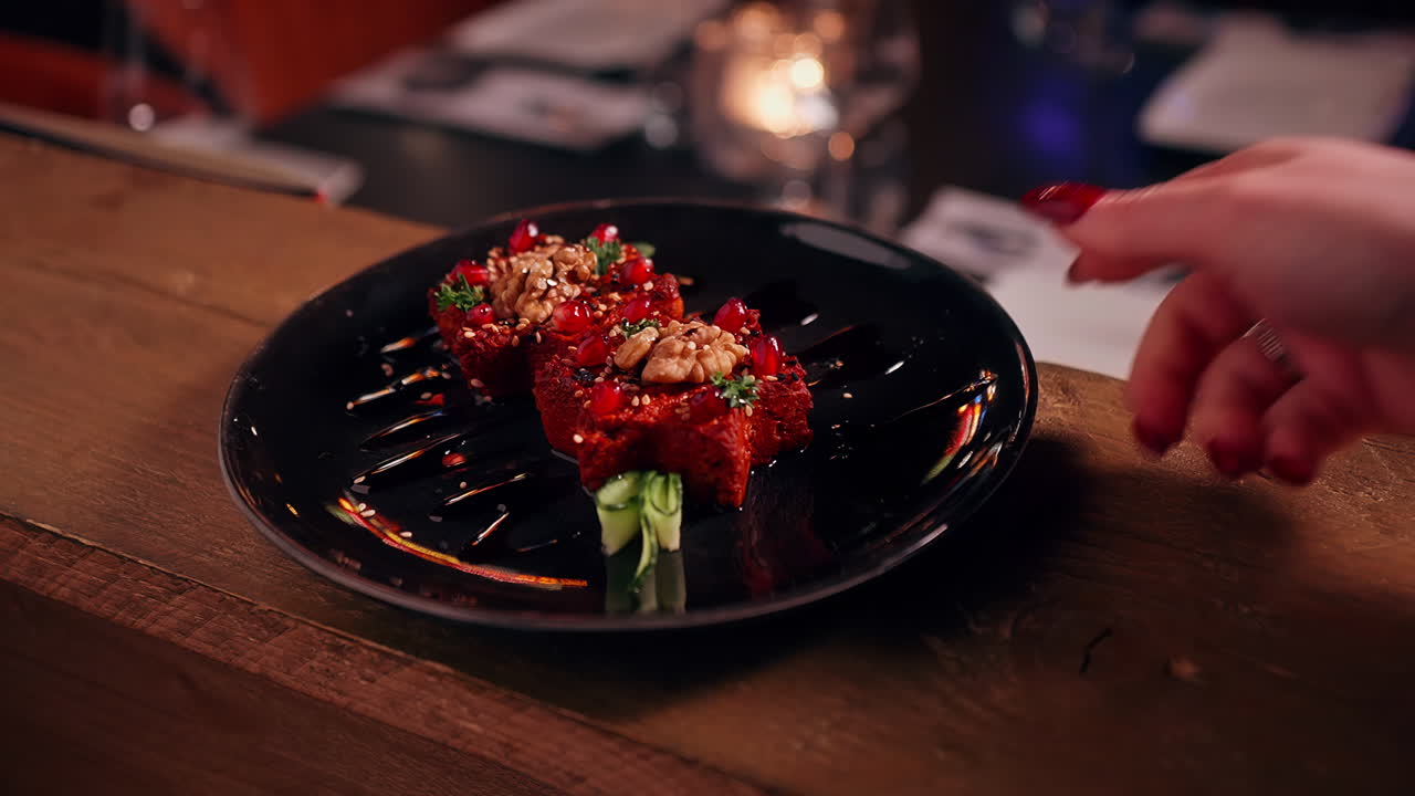 Traditional Arabic cuisine served with fresh herbs, spices, and vibrant plating