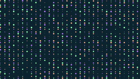 patrón de puntos de colores degradados en filas