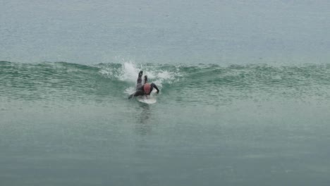 man surfing on a wave in australia