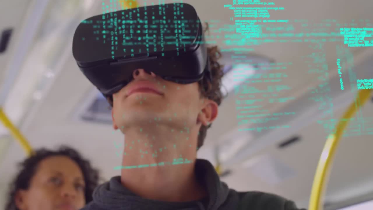 uomo che indossa occhiali virtuali