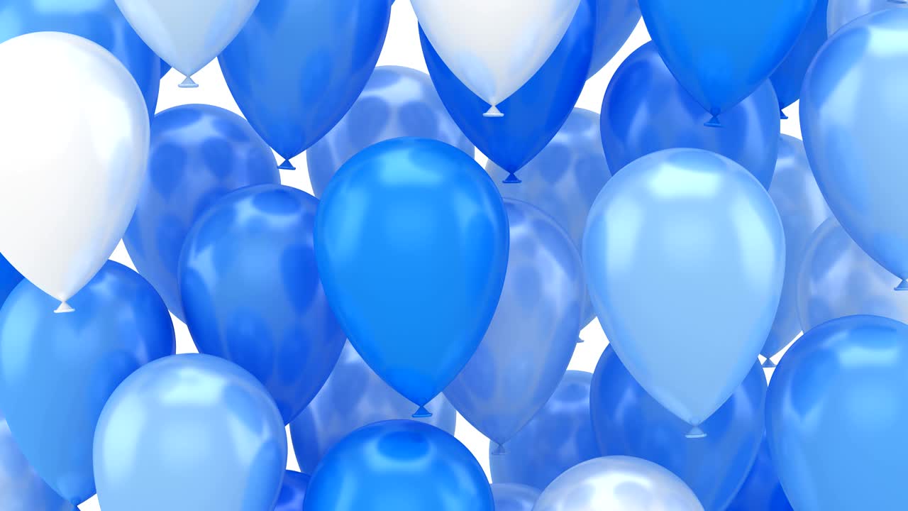 풍선이 날아오고 있습니다.