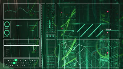 animation of data processing over computer servers