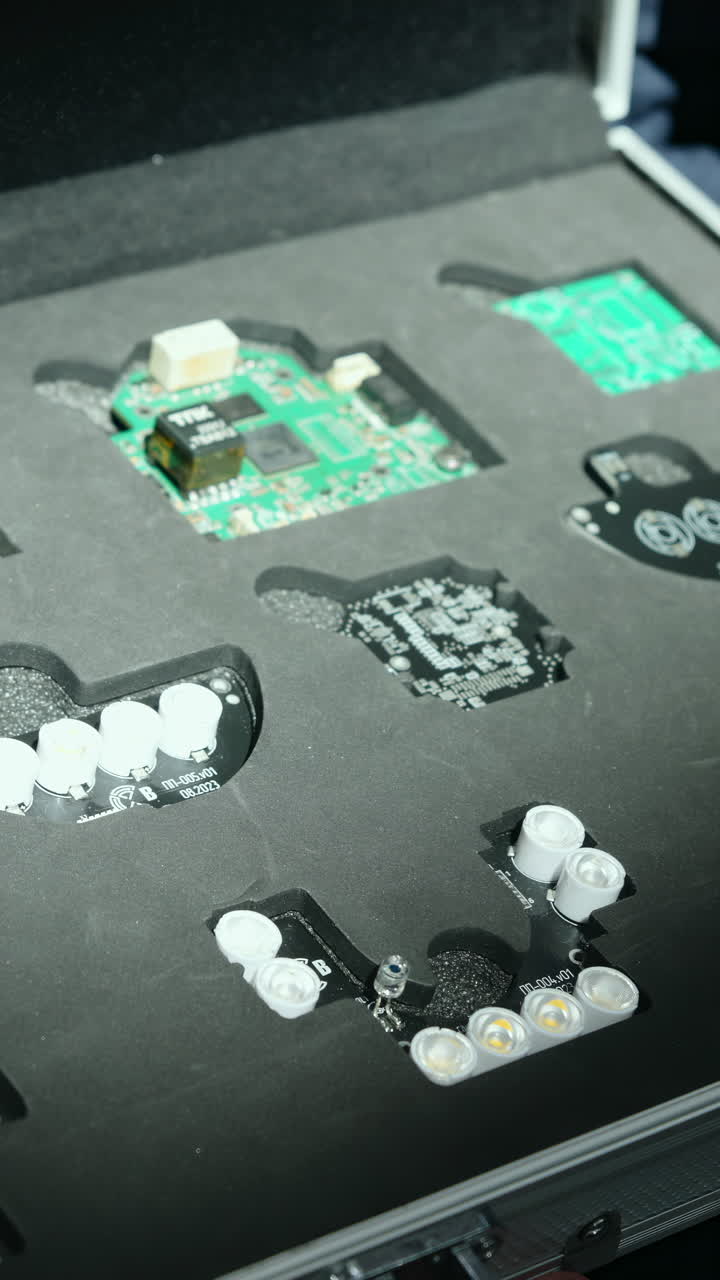 Electronic Components in a Case