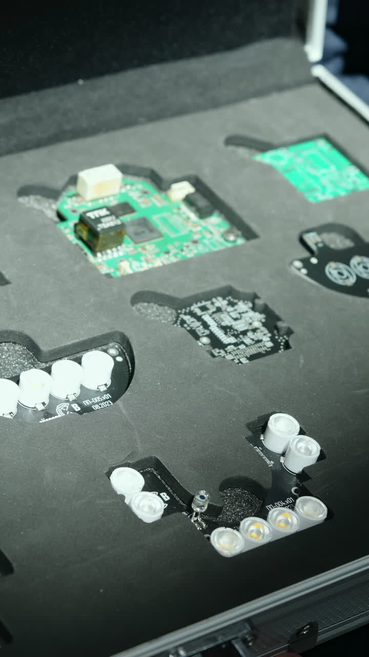 Electronic Components in a Case