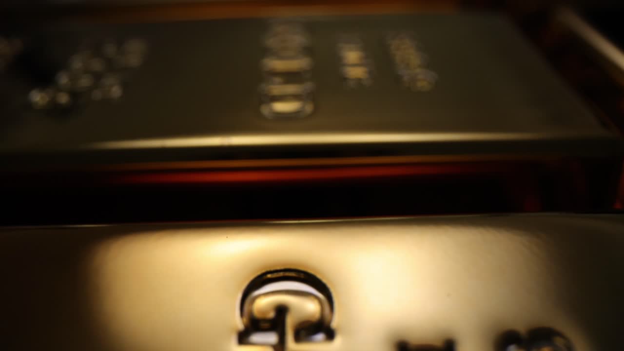 Close-up of Gold Bullion Bars