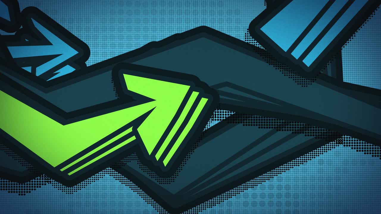 los dibujos de las flechas.