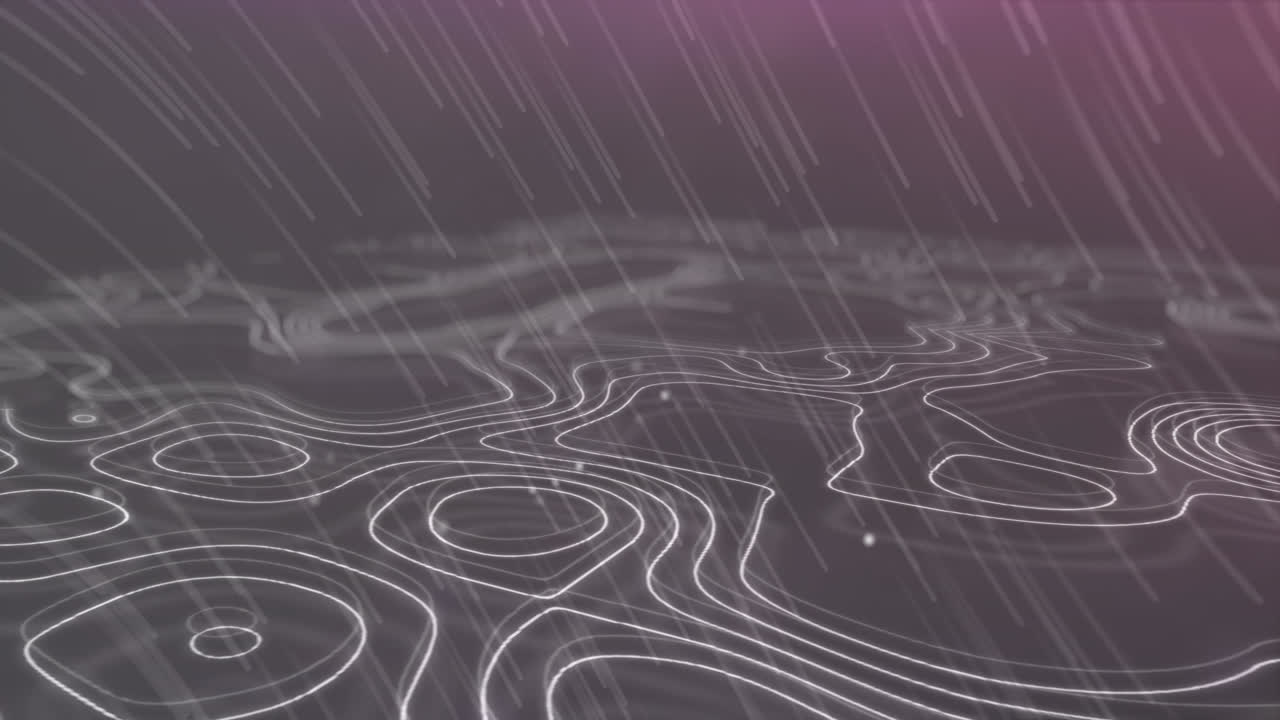 Animation of light trails over moving shapes