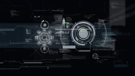 animation of scope scanning and data processing over human body
