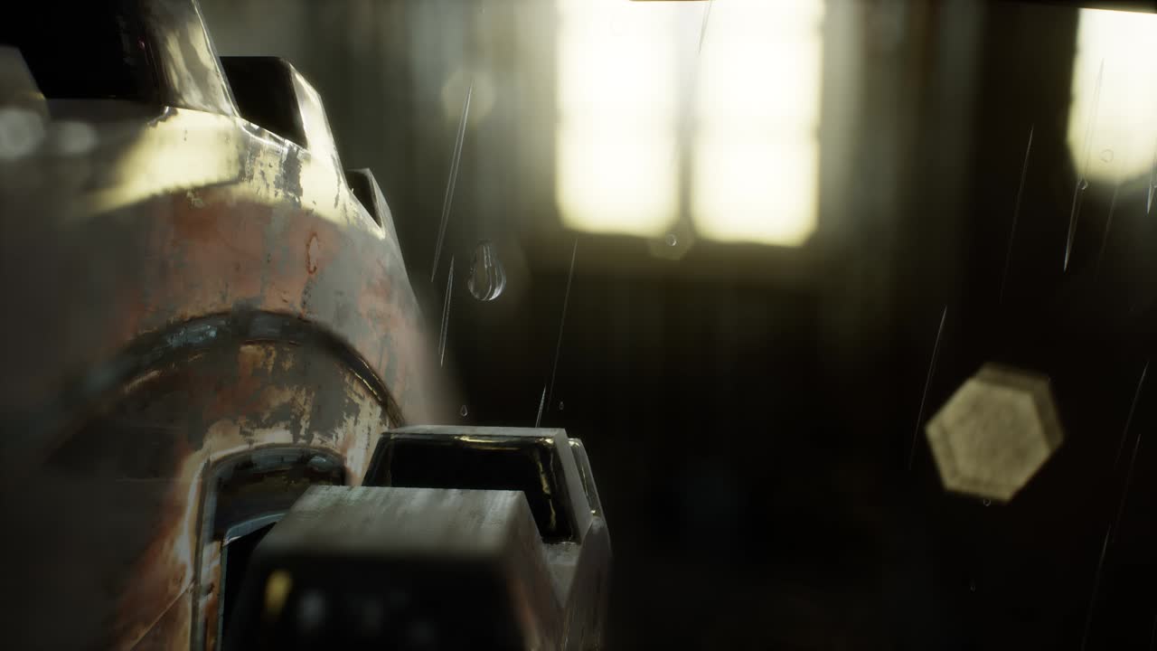 escena urbana en una noche lluviosa