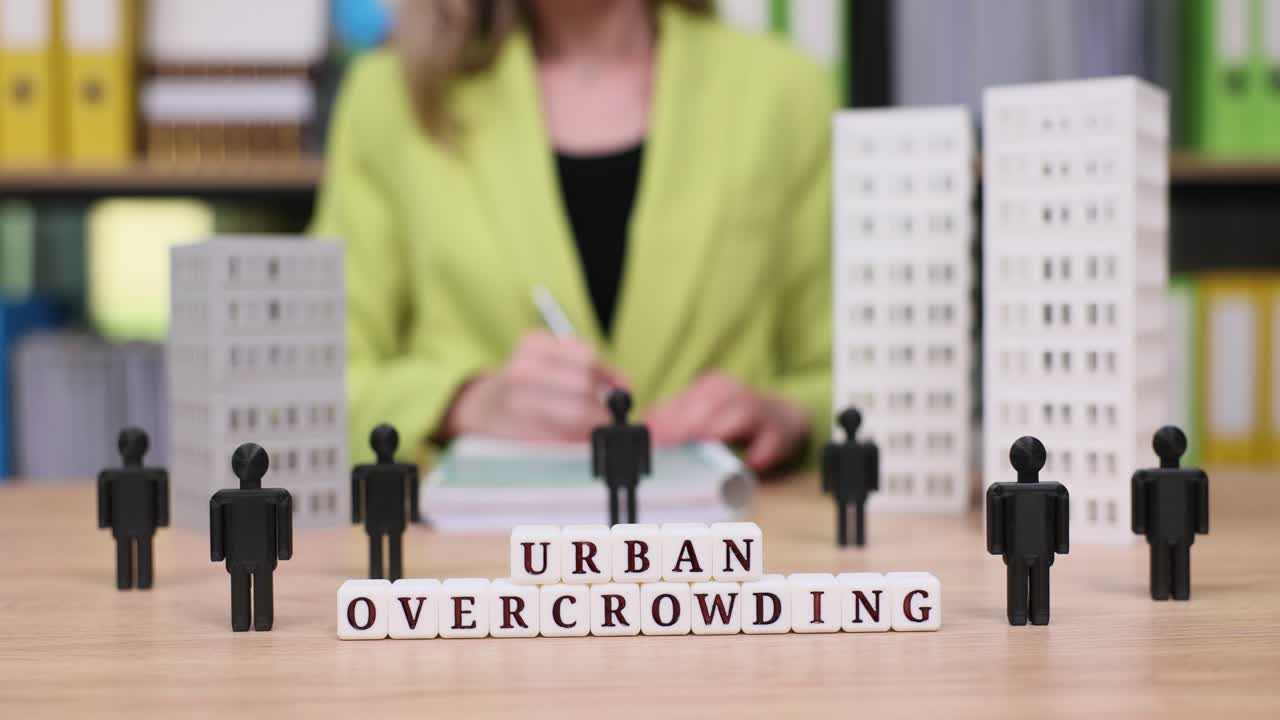 Urban Overcrowding Concept