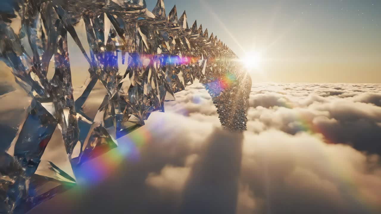 Abstract Bridge of Crystals in the Sky