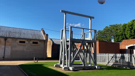 old 1800s gaol gallows at daytime