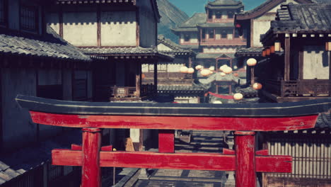 traditional japanese architecture: a picturesque street scene