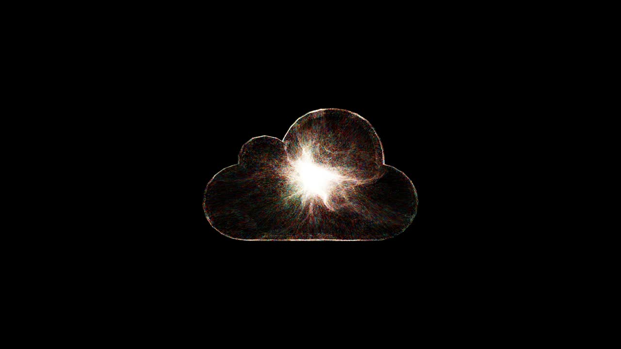 Explosion with particles in cloud object