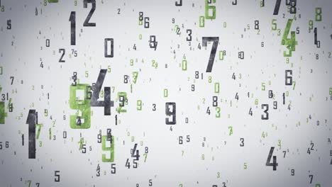 abstract numbers background. artificial intelligence motion design. the concepts of historical documentary, finance, game, internet, education, brainstorm, ai deep learning computer, brain, web, network, loops & samples