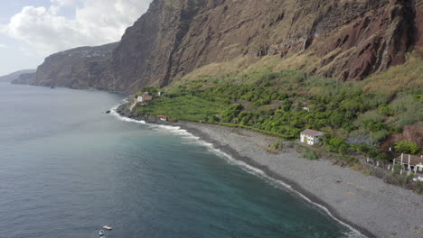 faja dos padres resort at the waterfront in the southern coast of madeira island, portugal