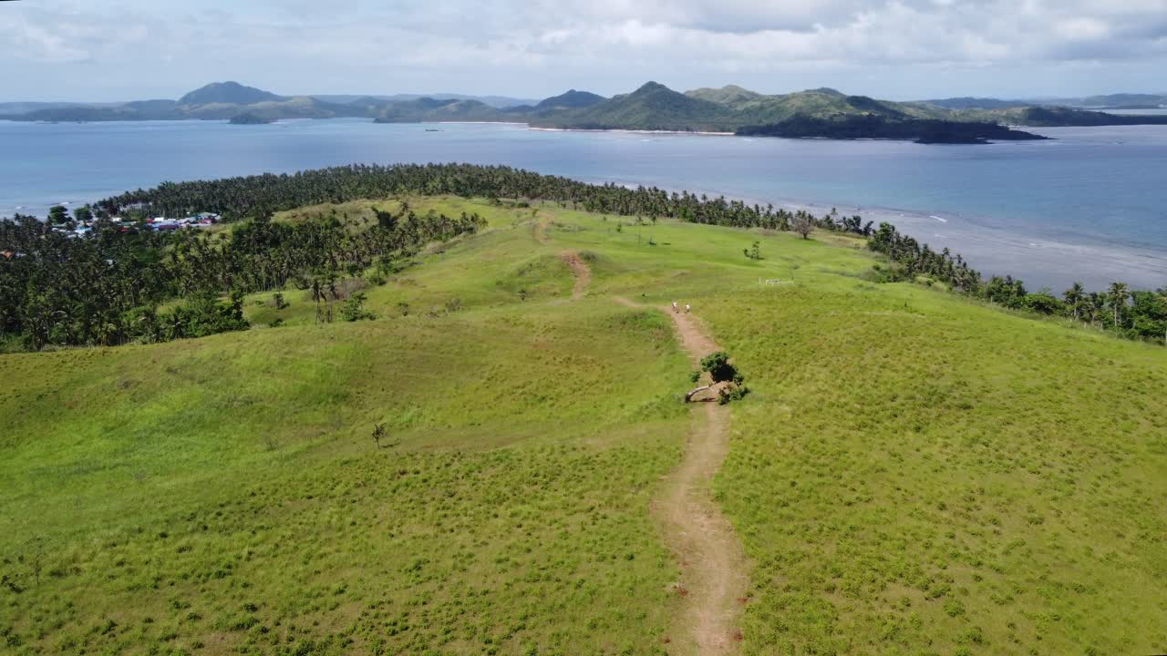 시아르가오의 코레지도르 섬의 그림 같은 풍경, 드론 뷰