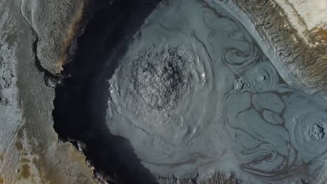 boiling sulphur pit in iceland