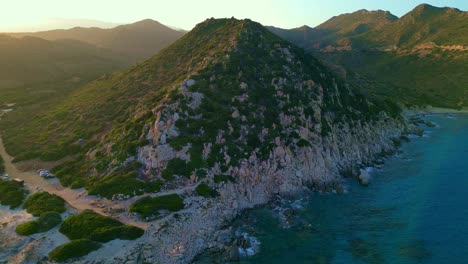 In-Der-Nähe-Des-Strandes-Punta-Molentis,-Villasimius,-Südsardinien,-Italien