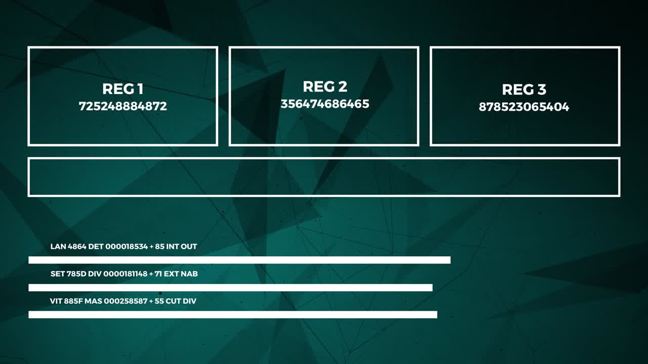 Data and report statistics, animation with graph diagrams.