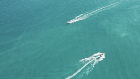 aerial drone video of iconic geological phenomenon of blue caves in northern zakynthos island with deep sapphire rocky seascape