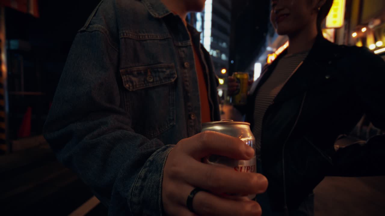 Couple Enjoying Night Out in a City