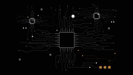 microchip connections on hud interface panel