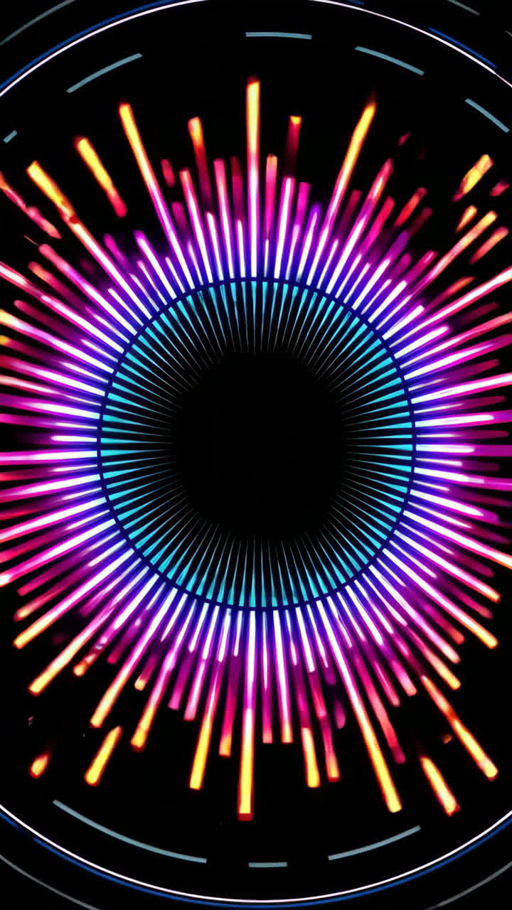 visualizzazione audio astratta