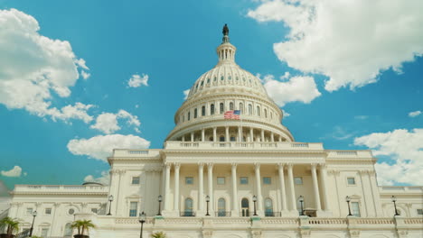 clouds fly over us capitol building