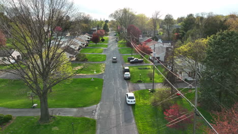 residential street in america