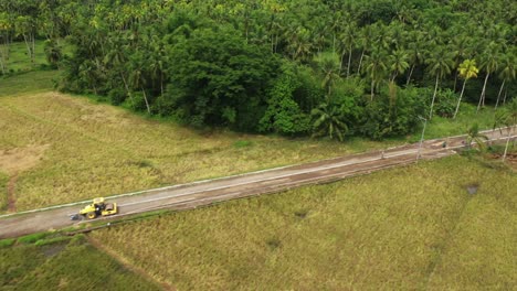 Straßenbau-Inmitten-Der-Farmlands-In-Saint-Bernard,-South-Leyte,-Philippinen