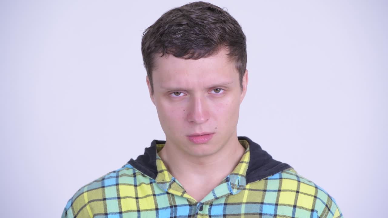 젊은 잘 생긴 hipster 남자