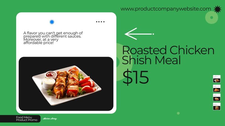 Food Menu Product Promotion