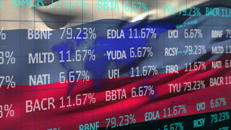 Procesamiento-De-Datos-Del-Mercado-De-Valores-Y-Mapa-Mundial-Contra-La-Bandera-Nacional-Rusa